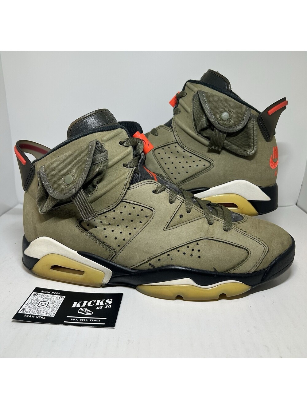 Air Jordan 6 Retro Travis Scott Olive 2019 - Size 10.5 - (CN1084-200)